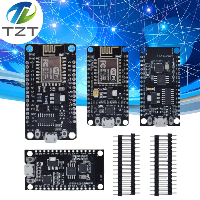 Беспроводной модуль CH340/CP2102/CH9102X NodeMcu V3 V2 V2.1 Lua WIFI Интернет вещей макетная плата на основе ESP8266 D1 MINI