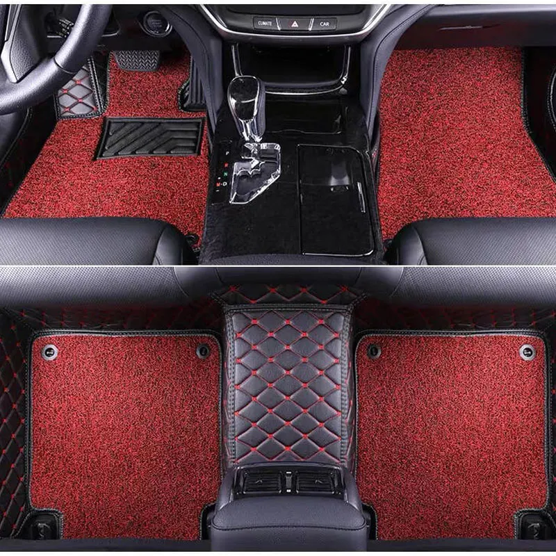 Кожаные автомобильные коврики на заказ для TOYOTA Avensis 2003- Автомобильный Ковер водонепроницаемые автомобильные аксессуары
