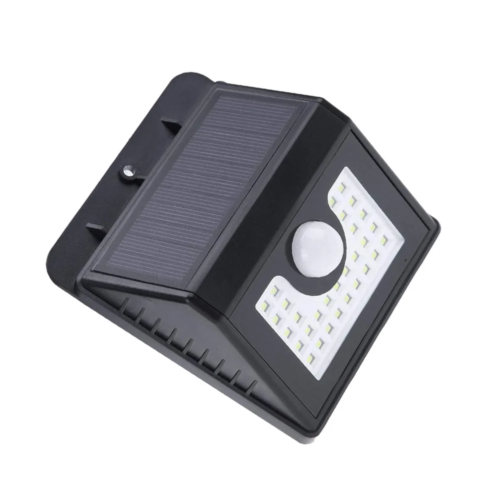 

2 Pcs 30 LEDs Wall Mounted Solar Induction Light 3 Modes Human Body Induction Wall Lamp Garden Light Street Light for Yard Outdo