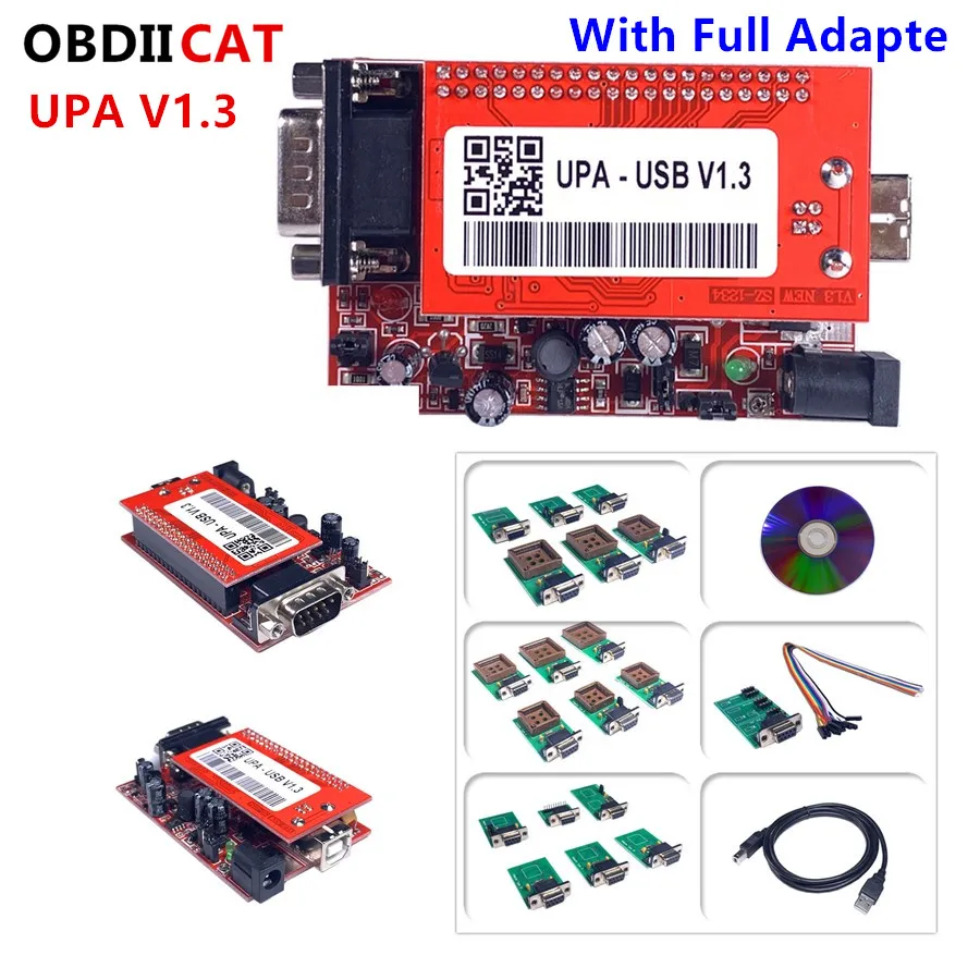 UPA Usb с адаптером 1 3 eeprom программист ECU диагностический инструмент USB программатор