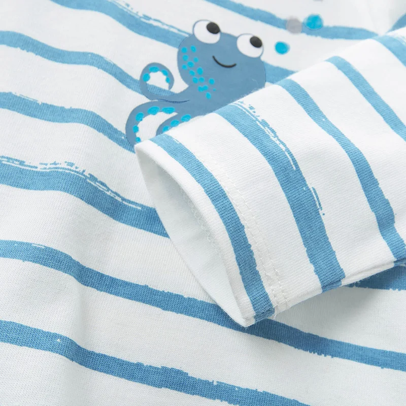 Весенний пуловер для маленьких мальчиков с длинным рукавом Детская Хлопковая