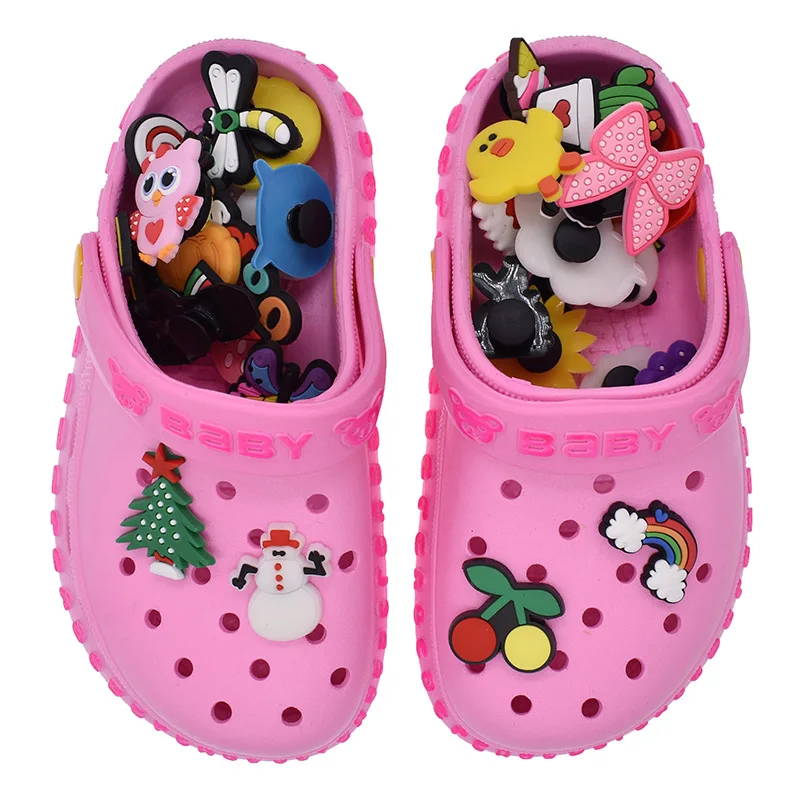 

Hot Sale 10/25PCS Mixed Shoe Charms Accessories Black Girl Magic PVC Shoe Decoration for Croc Kids Party X-mas Gifts