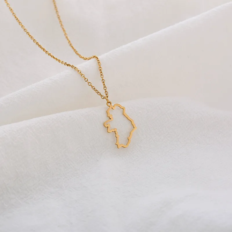 

Outline Country Map Republic of Ireland Necklaces Continent Dublin Pendant Necklace Motherland Hometown Female Ladies Party Gift
