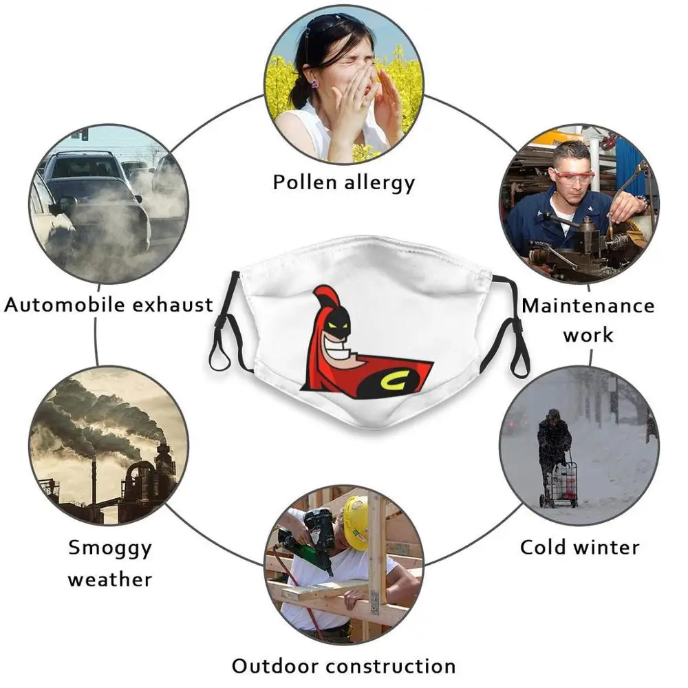 

Crimson Chin Fan Art Illustration Print Face Mouth Mask Fashion Anti Dust Pollution Mask Unisex For Men Women Children Crimson