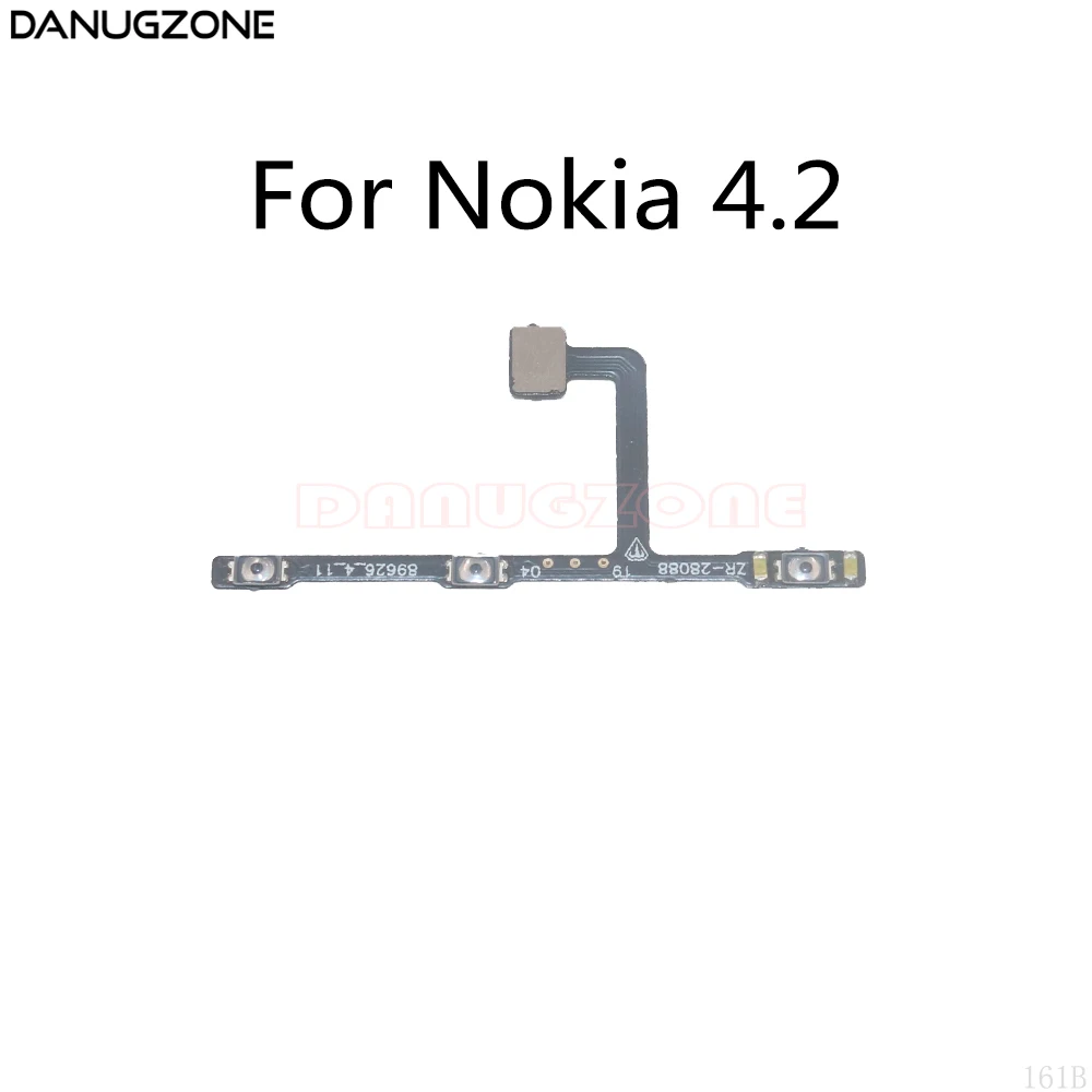 

10PCS/Lot For Nokia 4.2 TA-1150 TA-1157 Power Button Switch Volume Button Mute On / Off Flex Cable