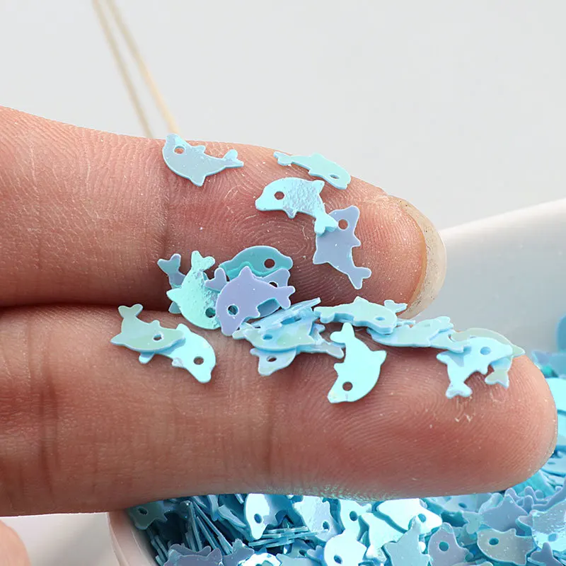 

10g/Bag 10mm Dolphin Sequin PVC Sequins 3D Nail Art Pailettes DIY Wedding Sewing Costume Craft Decor Lentejuelas Accessories