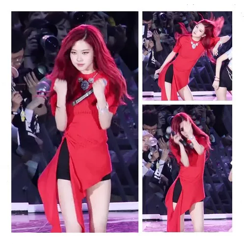 Kpop Корейская знаменитость корейская мода танцевальное шоу женское свободное