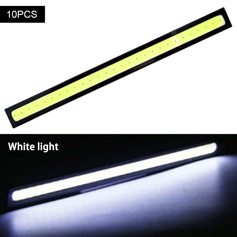 

10PCS/Set Car LED Light Strip COB Daytime Running Light DC10V-12V3.84W 0.9A Waterproof Fog Light 170 Mm