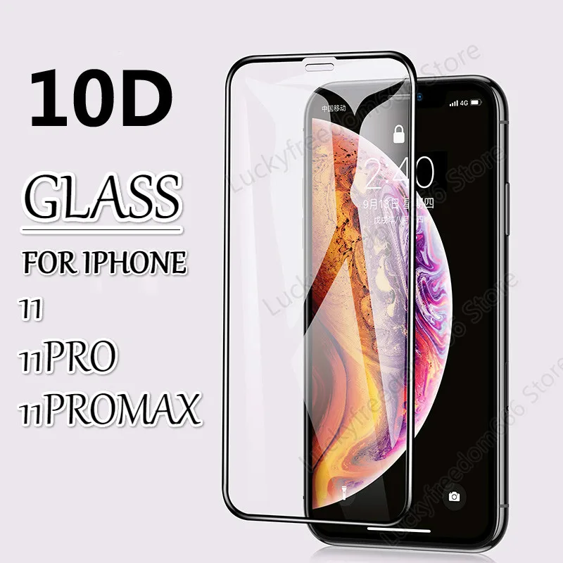 10D полностью изогнутое закаленное стекло для iPhone 11 Pro Max 2019X7 8 6 6S Plus XR XS MAX защитная Пленка чехол