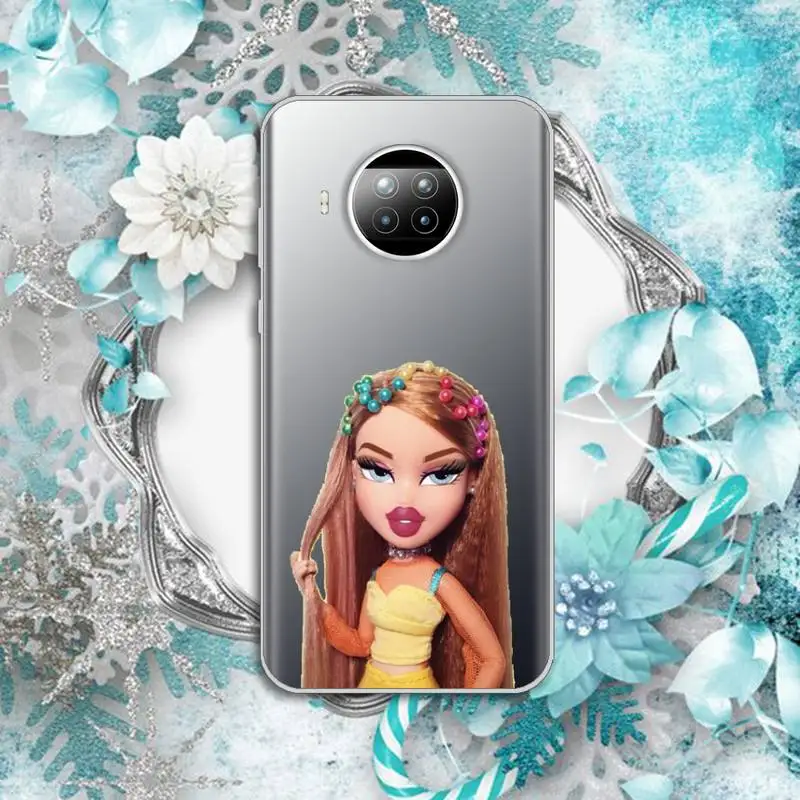

Doll Bratz girl lovely Phone Case Transparent for Xiaomi Redmi note 10 t 8 9 pro lite 11