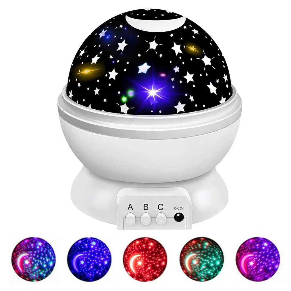 

LED Projector Star Moon Galaxy Night Light For Children Kids Room Sky Rotating Bedroom Decor Nursery Nightlight Baby Lamp Gifts
