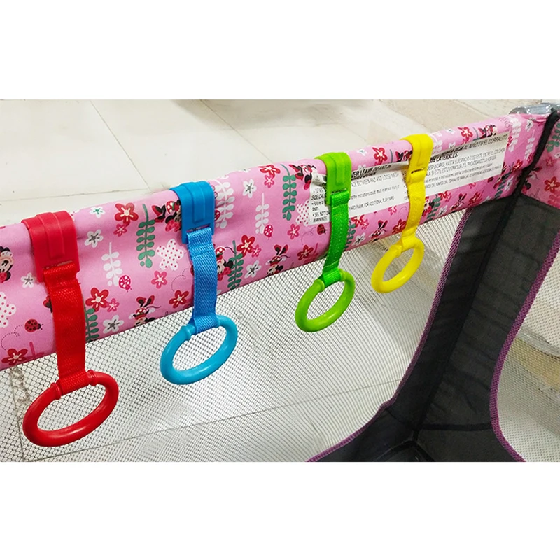Портативная детская кровать 4 шт. компактный многоцветный крючок тяговое кольцо