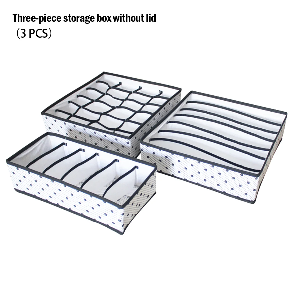 3 шт. ткань бамбуковое волокно коробка для хранения бюстгальтер нижнее белье