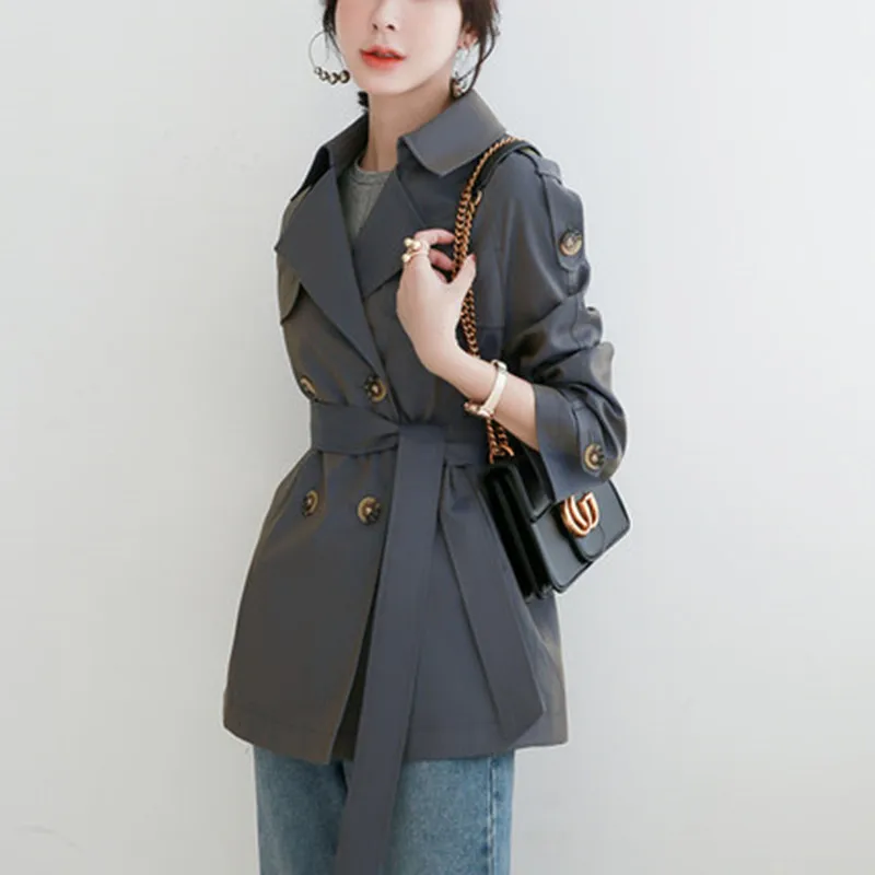 Женская ветровка в новом стиле на осень и зиму короткая куртка маленького