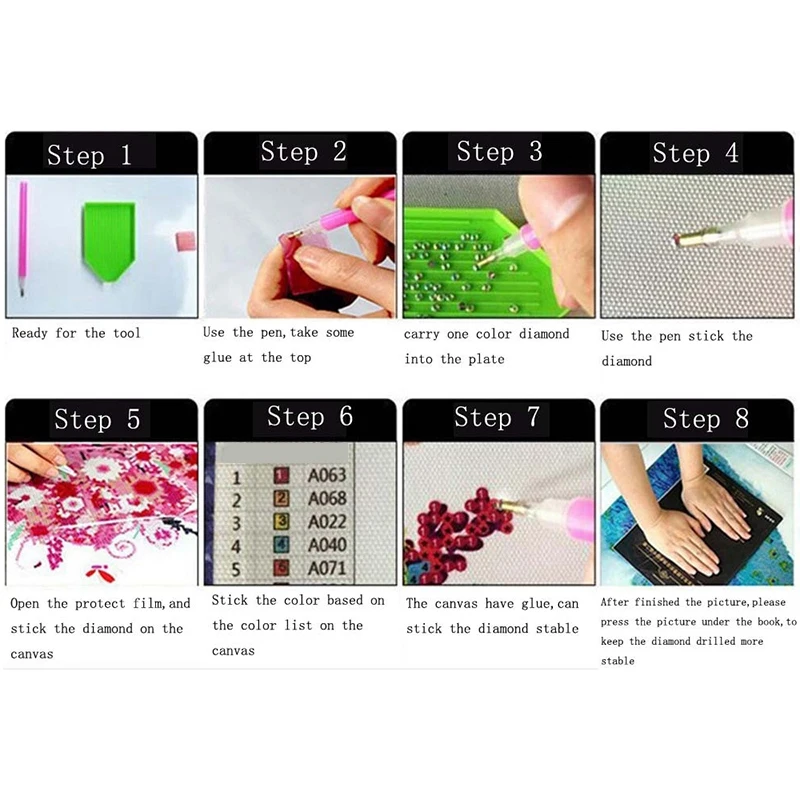 Сделай Сам Бабочка цветочный узор в форме бриллианта картина кожа Закладка