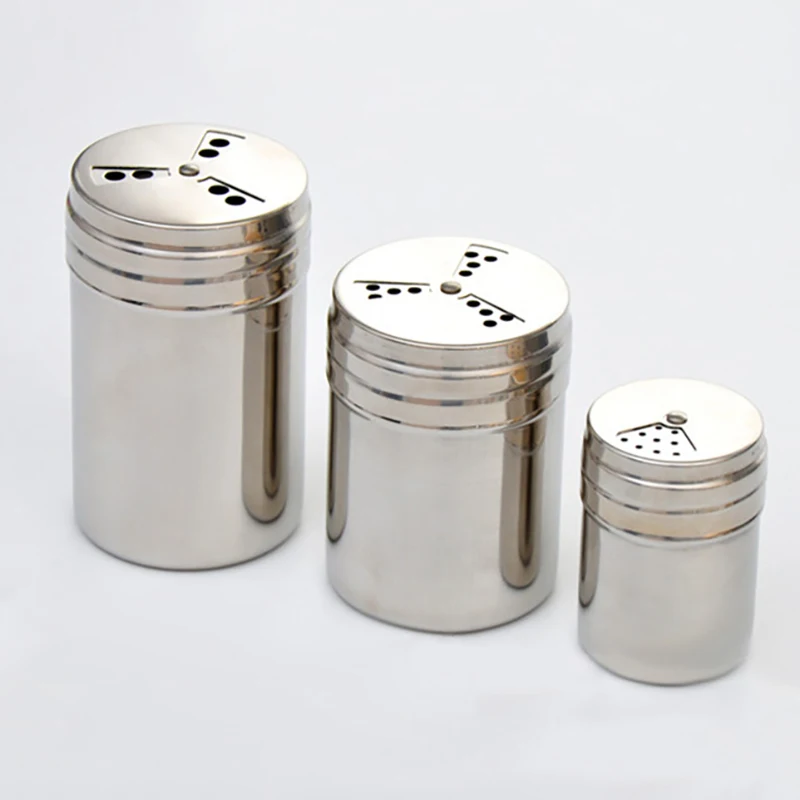 1 шт. нержавеющая сталь сахар для специй соль перец шейкер трав банка
