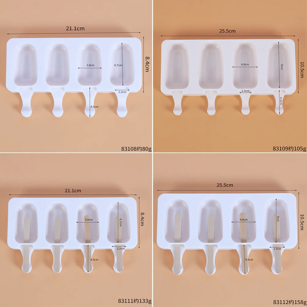 

Baking Mini Ice Cream Molds,Silicone Popsicle Molds Cake,Cakesicle Mold for DIY Ice PopsPastry Maker DIY Cream Molds With Sticks