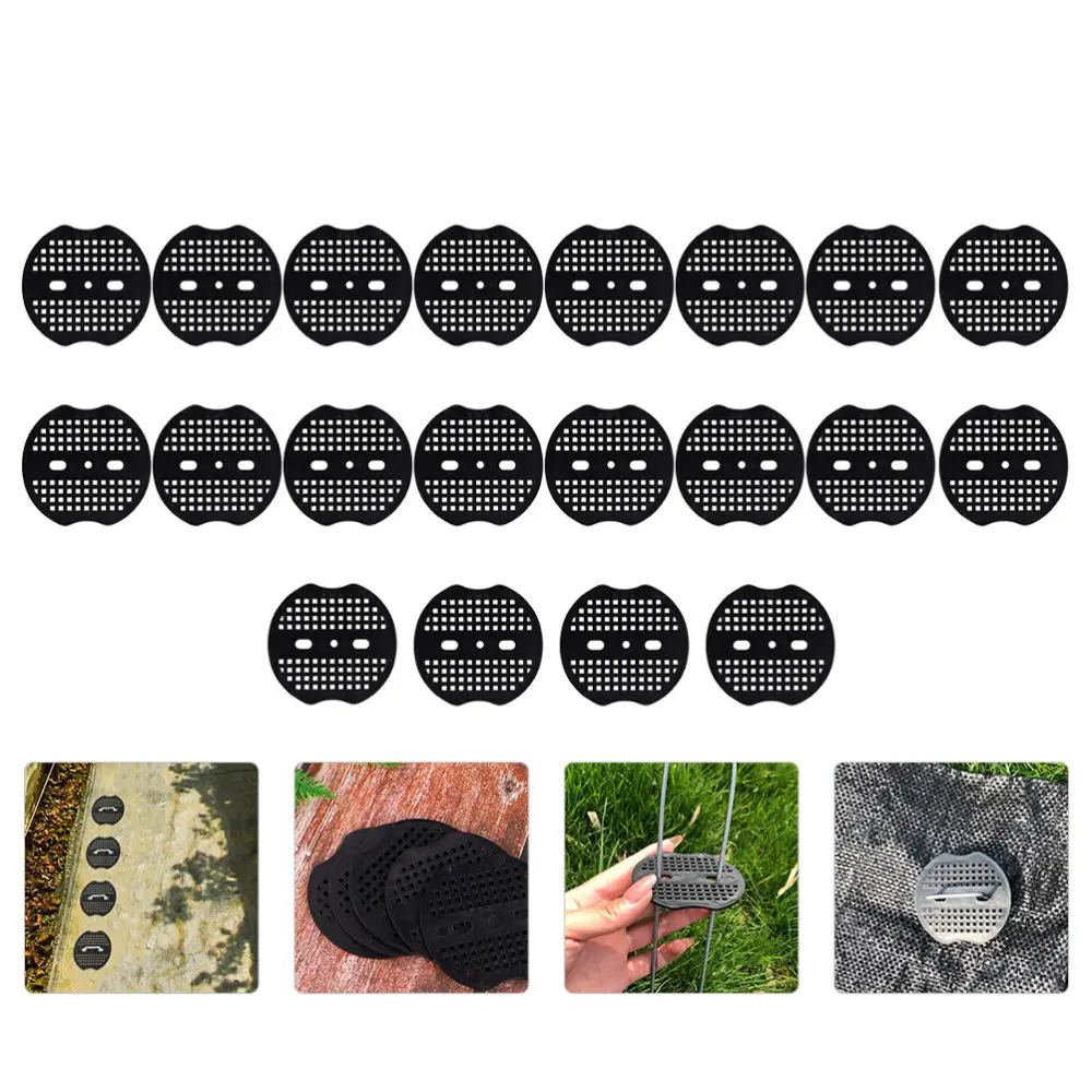 

100Pcs Greening Nails Gasket Outdoor Camping Tent Pegs Gasket Ground Nails Pads