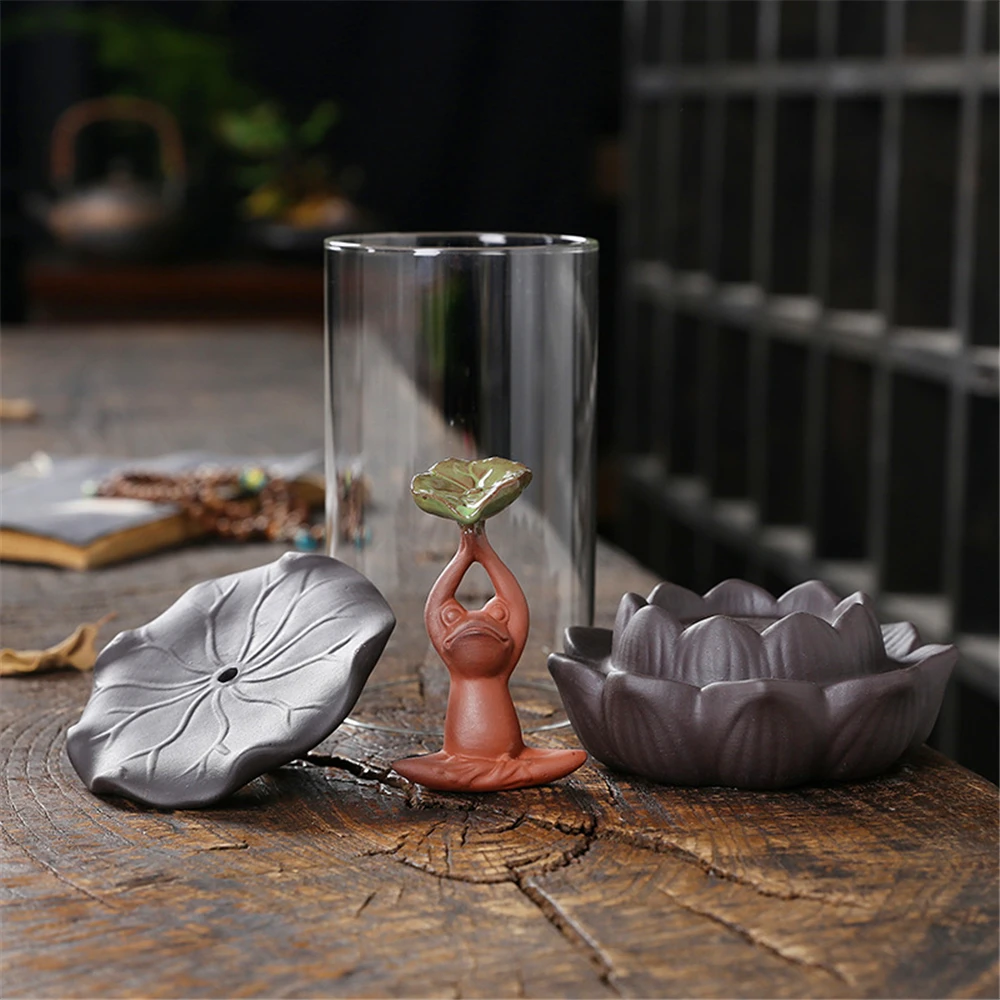 Керамическая курильница Blackflow с 20pcs благовония акриловая Классическая дзен