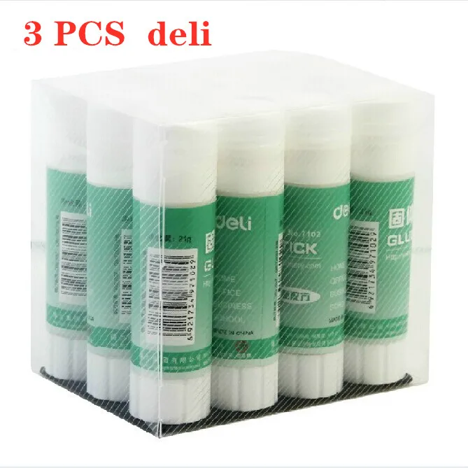 

3 Pcs Deli 7102 upgraded formula PVA solid glue stick 21g solid glue / high quality glue stick / Office / School Supplies