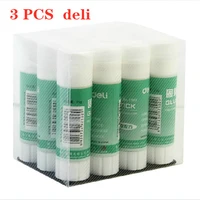 3 pcs deli 7102 upgraded formula pva solid glue stick 21g solid glue high quality glue stick office school supplies