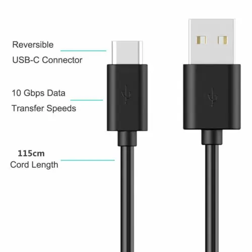 USB-кабель типа C для быстрой зарядки светодиодная лампа шнур и синхронизации