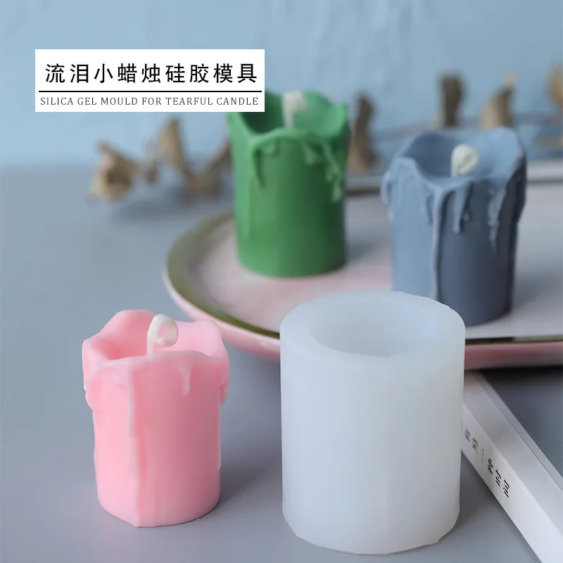 

Weeping Small Candle Silicone Candle Mold Carving Art Aromatherapy Plaster Home Decoration Mold Wedding Gift Handmade