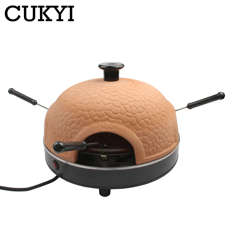 CUKYI 110 В/220 В Бытовая четырехместная электрическая плита для пиццы мини духовка