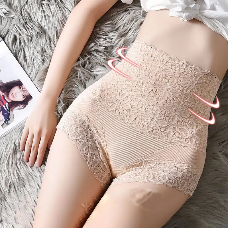 

High waist safe abdomen underwear postpartum slimming beauty abdomen shrinking pants hip lifting body shaping pants fat burning