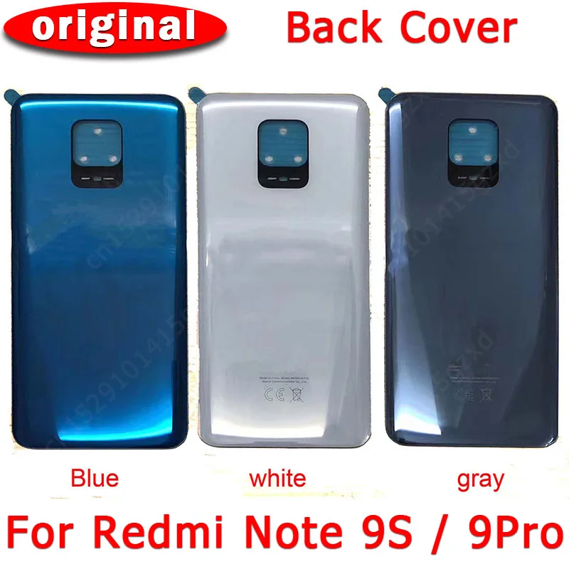Оригинальная задняя крышка батарейного отсека для Xiaomi Redmi Note 9S 9 Pro 9Pro корпуса с