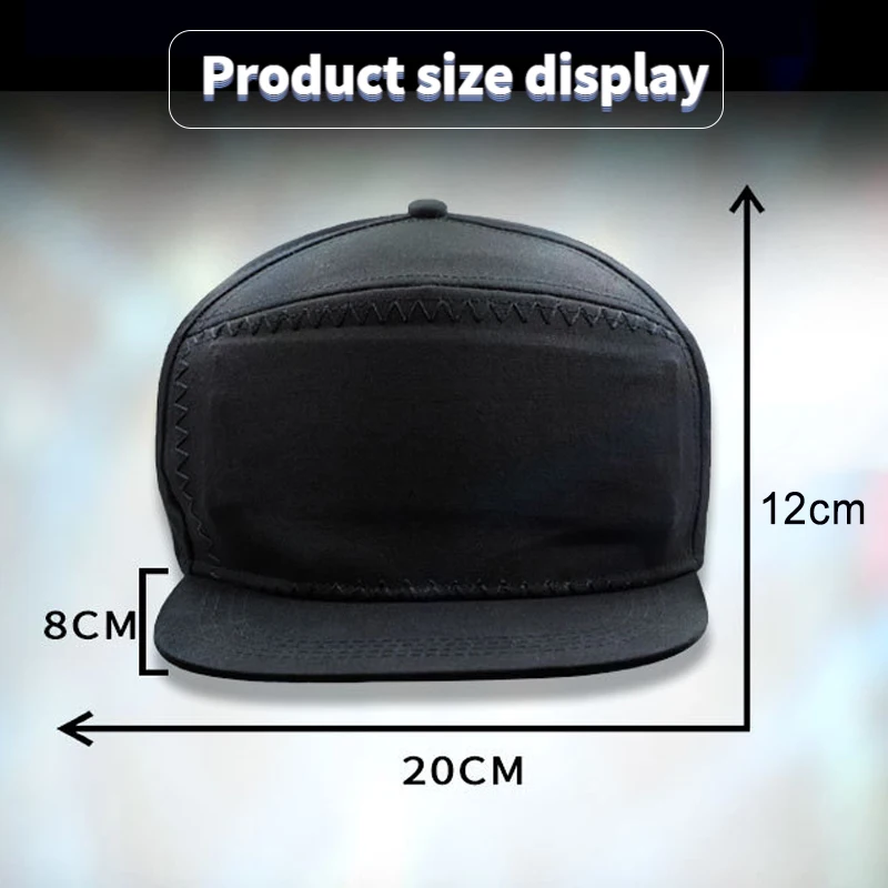 

DIY Editable Led Scroll Message Display Board Luminous Hat App Controlled Multi Language Dance Advert Party KTV Bar Cap Toy