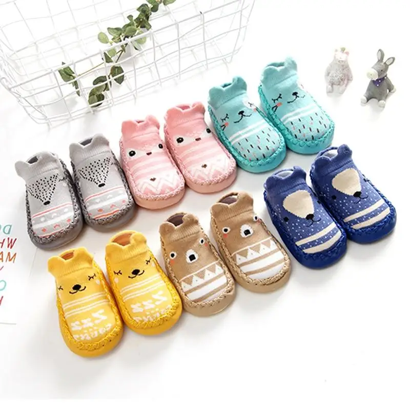 

Детские носки с резиновой подошвой, носки для новорожденных, для маленьких мальчиков и девочек обувь Демисезонный носки-тапочки для малыша ...