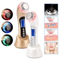 5 in 1 ultrasound device skin beauty care tool ultrasonic high frequency ion led photon electroporation face lifting massager
