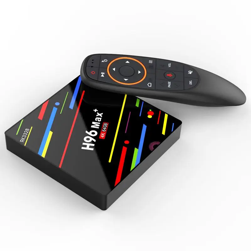ТВ-приставка с европейской вилкой H96 Max Plus Android 8 1 4 Гб ОЗУ 64 ПЗУ четырехъядерный