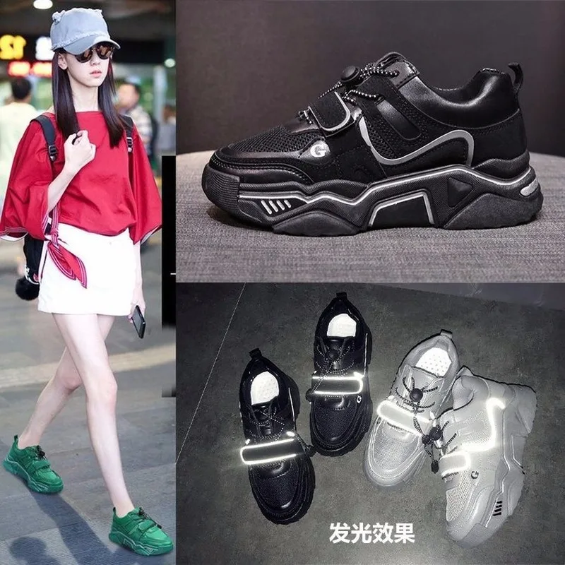 Модные кроссовки Женская обувь Новинка Вулканизированная Обувь для бега на