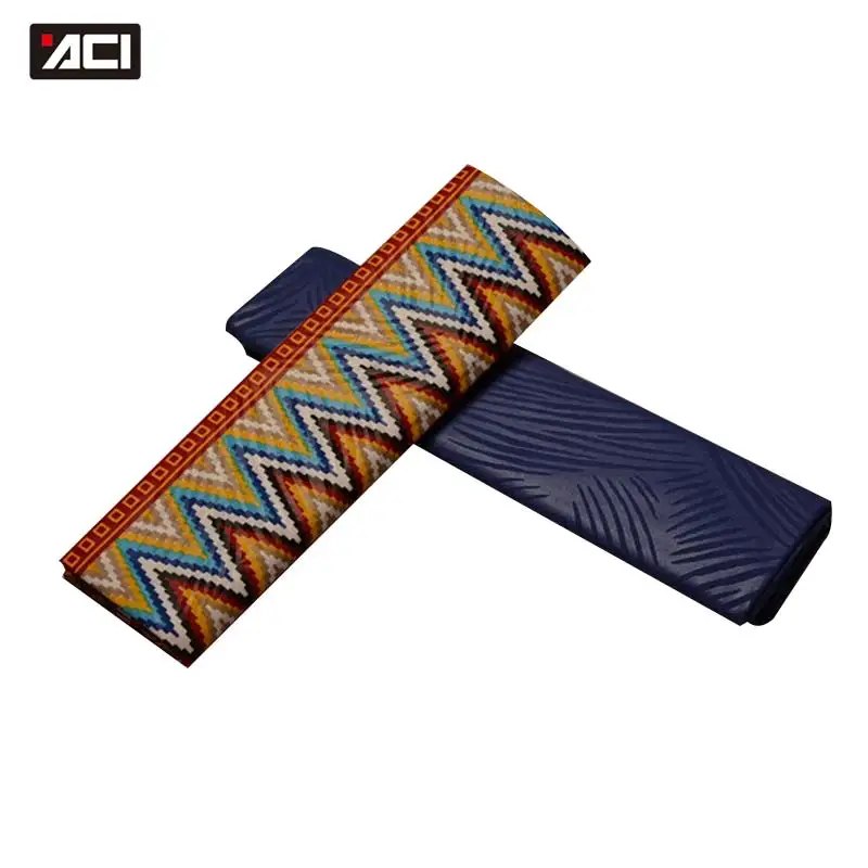 19070010 ACI Ghana Kente Ткань 2 ярдов микс простая крашеная африканская ткань Анкара 2 ярдов тиснение узор настоящий воск блок принты ткань - Color: 19070010