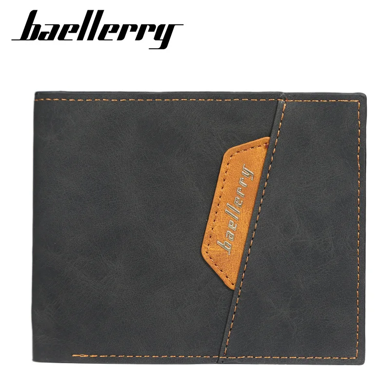 

Free Engraving Fashion Men Wallets Card Slots High Quality Male Purse 2021 New PU Leather Coin Holder Men Wallets