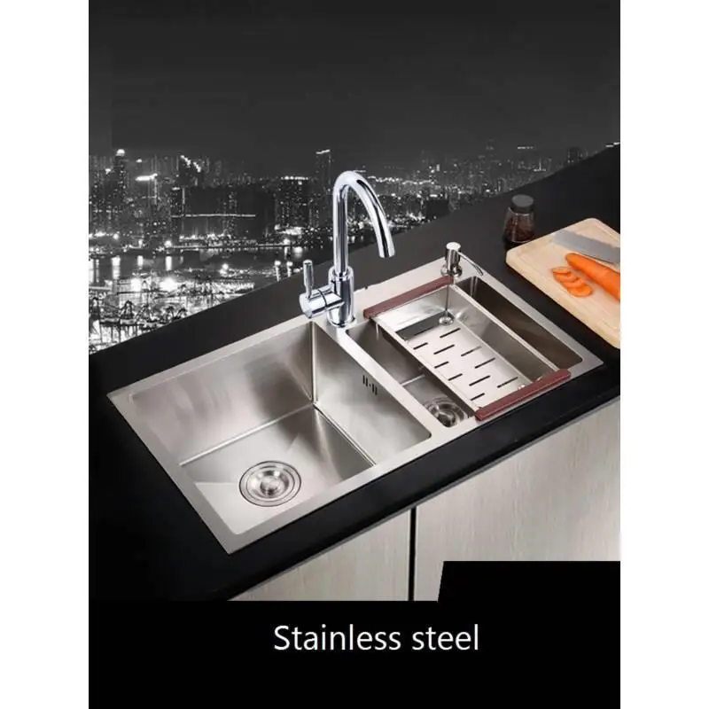 Lava Manos Escurridor Acero Inoxidable Lavandino Stainless Steel Wasbak Cuba Pia Cozinha Lavabo Fregadero De Cocina Kitchen Sink |