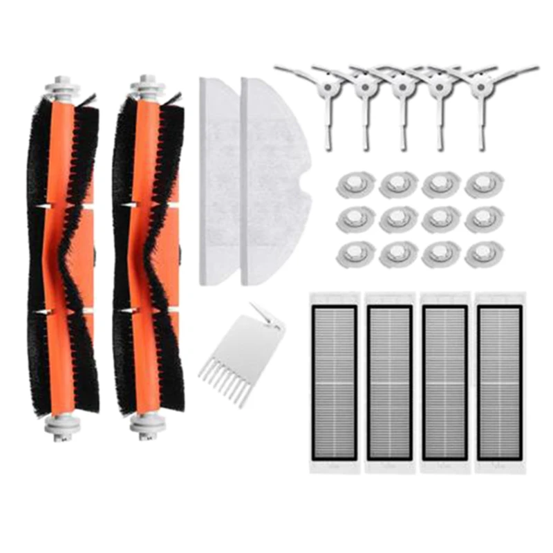 Основная щетка Hepa фильтр боковая тряпка для швабры подходит Xiaomi Mi Robot Roborock S50 S51 2