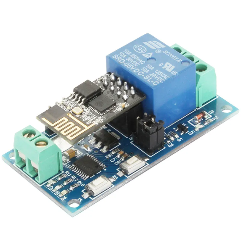 ESP8266 ESP-01 5V 1 Channel WiFi Relay Module Remote Control Switch For IOT Smart Home Phone APP Controller | Компьютеры и офис
