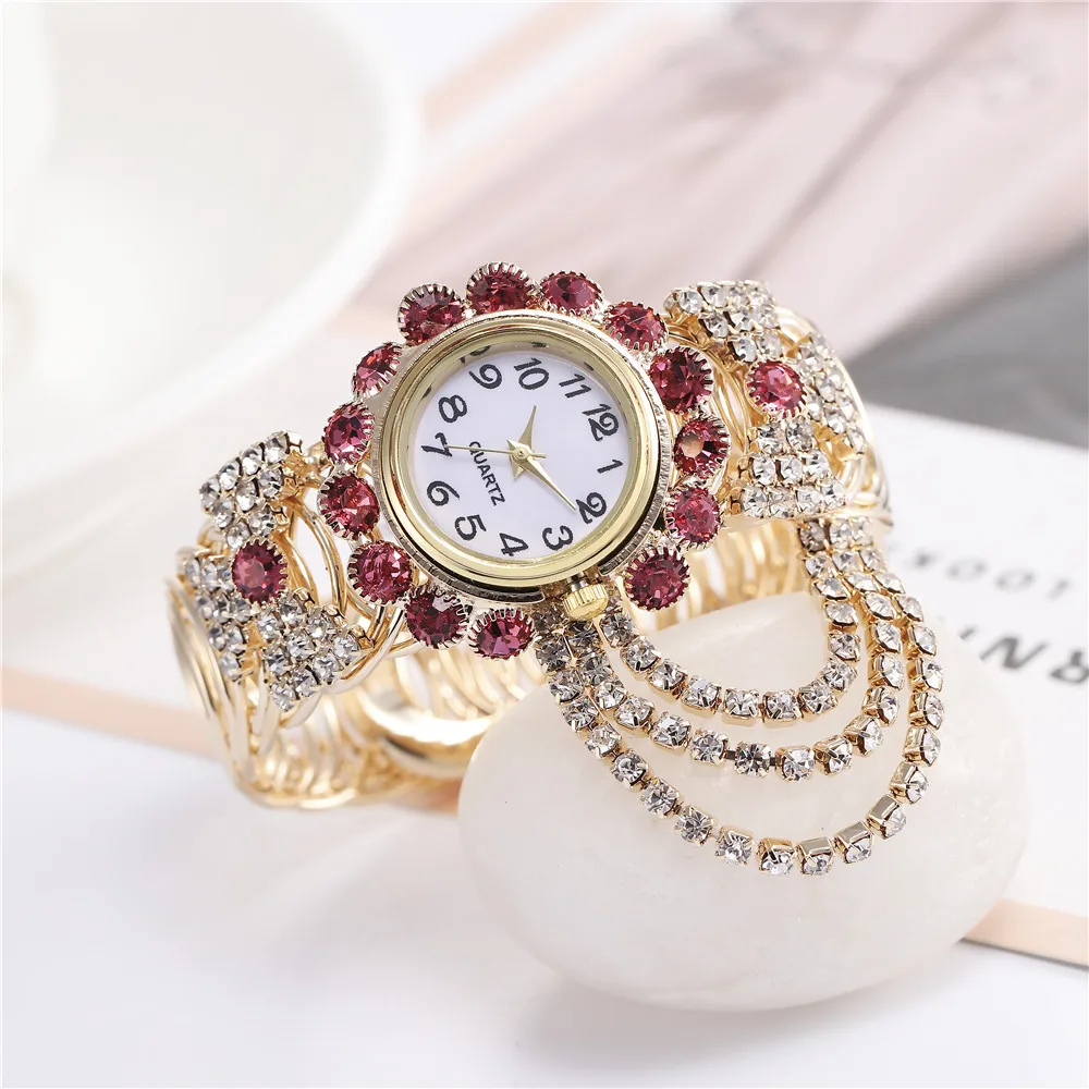 

Ladies Quartz Bracelet Watch For Women Stylish Luxury Delicate Quartz Watches Fashion Creative Special Dial Watch
