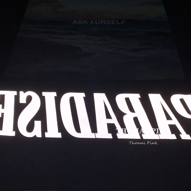 

3M Reflective Oversized Askyurself T Shirt Men Women 1:1 Top-Quality Vintage Top Tee California Dream ASKYURSELF T-shirt