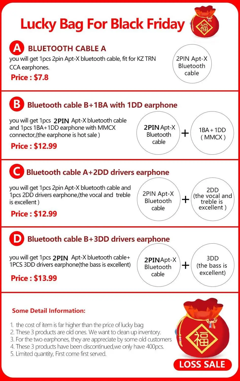 Магазин наушников Wooeasy предлагает специальную сумку Lucky для черной пятницы