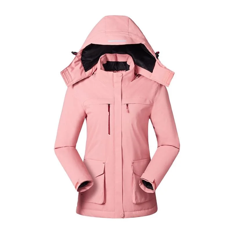 

Men Women Heated USB Hot Jackets Winter Camp Trekking Hike Fish Climb Ski Mountain Outdoor Waterproof Charging Coat Euro