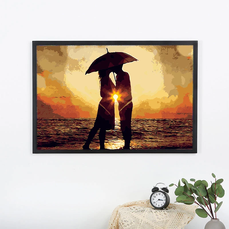 Набор для рисования по номерам на холсте без рамки | Дом и сад