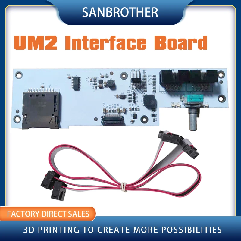 

UM2 Interface Board Integrated SD Card Slot + Encoding Navigation Keys Genuine Spot 3D Printer Parts