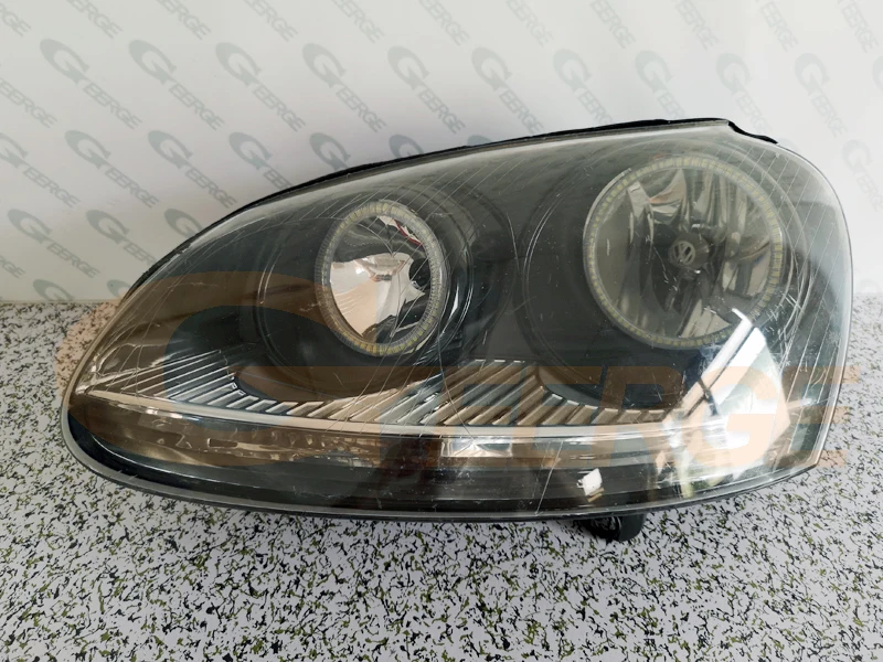 Для Volkswagen VW Golf Rabbit Jetta GTI R32 MKV MK5 2005-2010 галогенная фара ультра яркий smd комплект светодиодов «глаза ангела» DRL