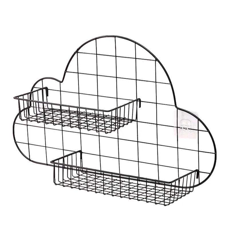 Облачная форма железная сетка настенная полка DIY Фото подвесная стойка ключ