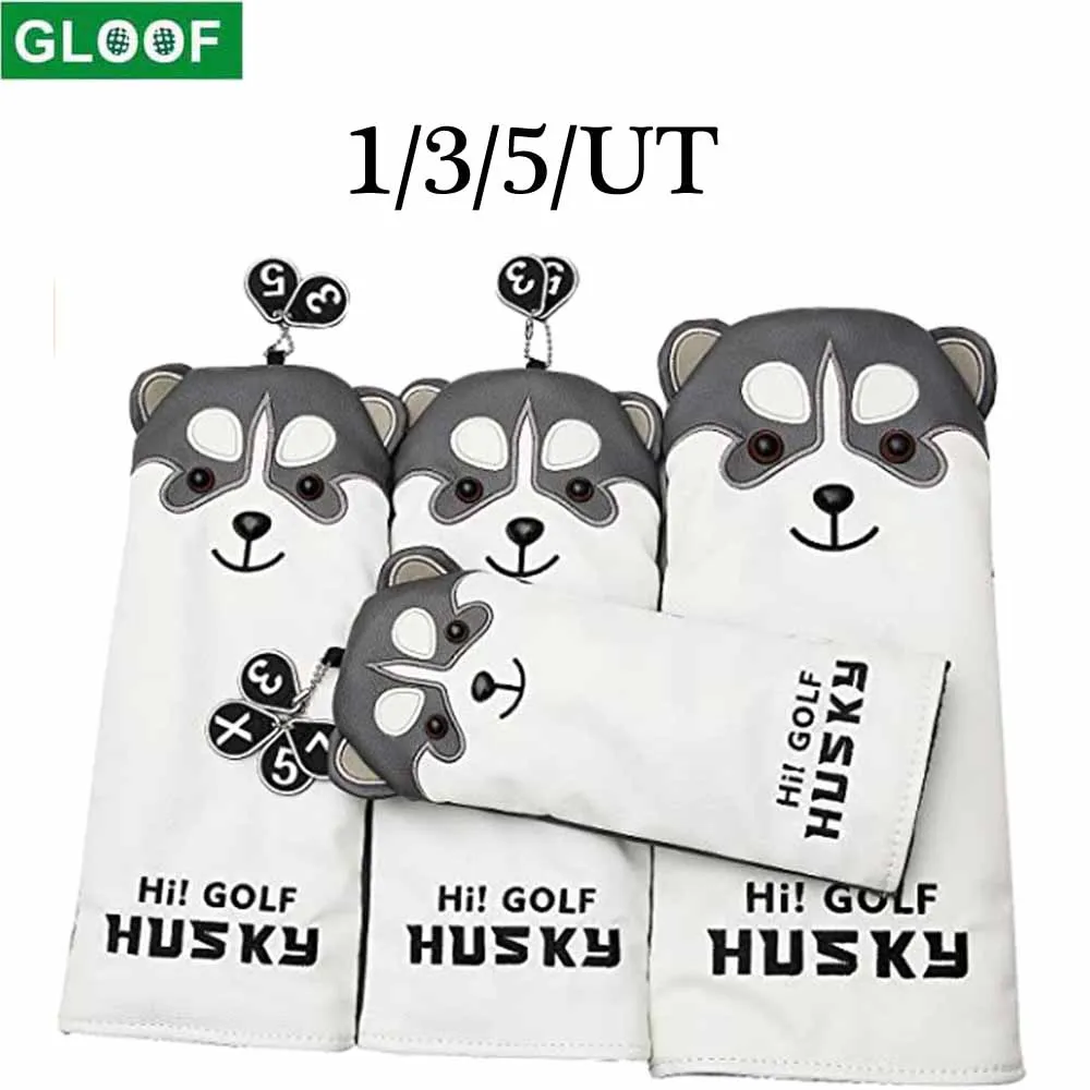 

GLOOF 1 3 5 UT Husky Golf clubs/fairway woods/mixed clubs/irons/malt putters/blade putters Synthetic Leather(white and gray)
