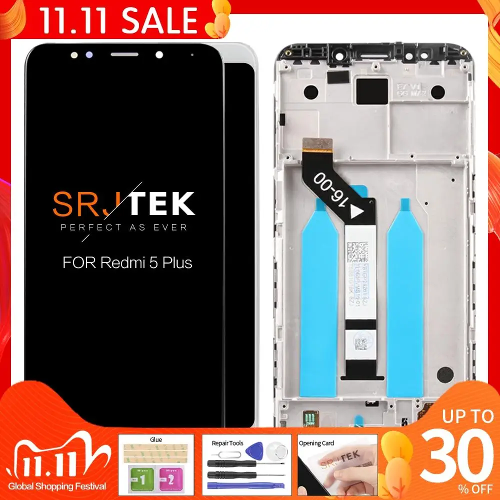 Оригинальный IPS ЖК дисплей 5 99 дюйма для Xiaomi Redmi Plus сенсорный экран с рамкой